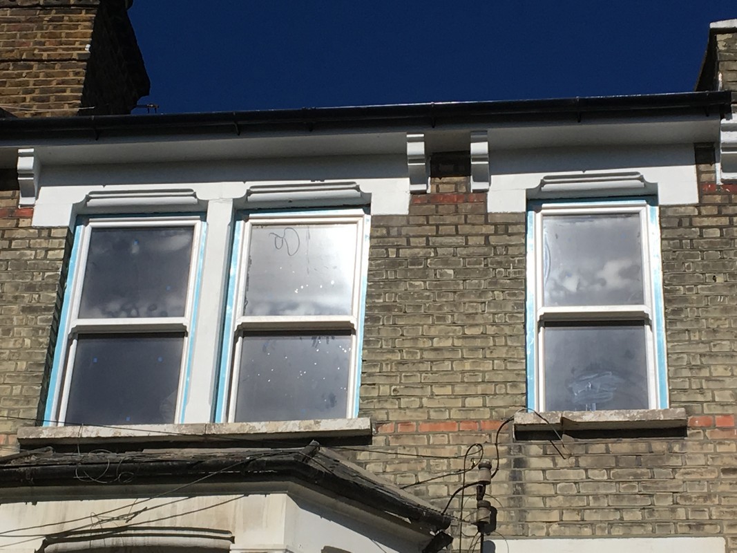 New uPVC sash windows fitted on Victorian terrace in Peckham