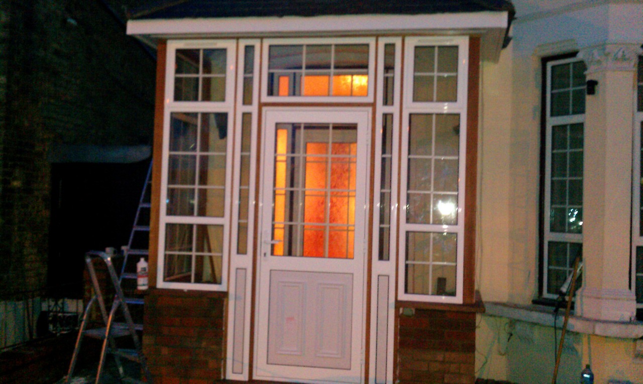 uPVC porch with Georgian bar glazing installed in Peckham